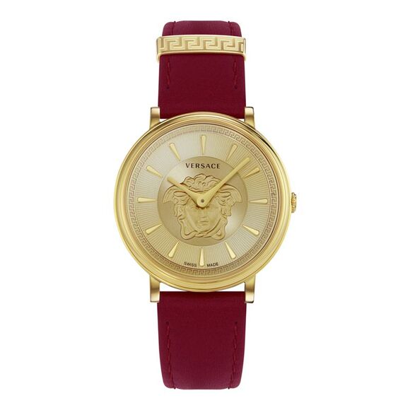 Versace Accessories - Versace  V-Circle Medusa Strap Watch Gold Womens
